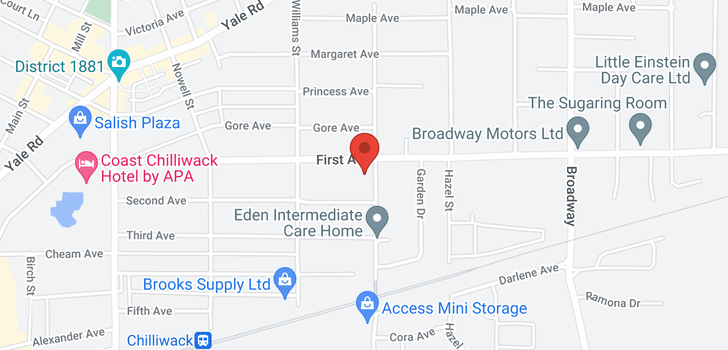 map of 102 46262 FIRST AVENUE